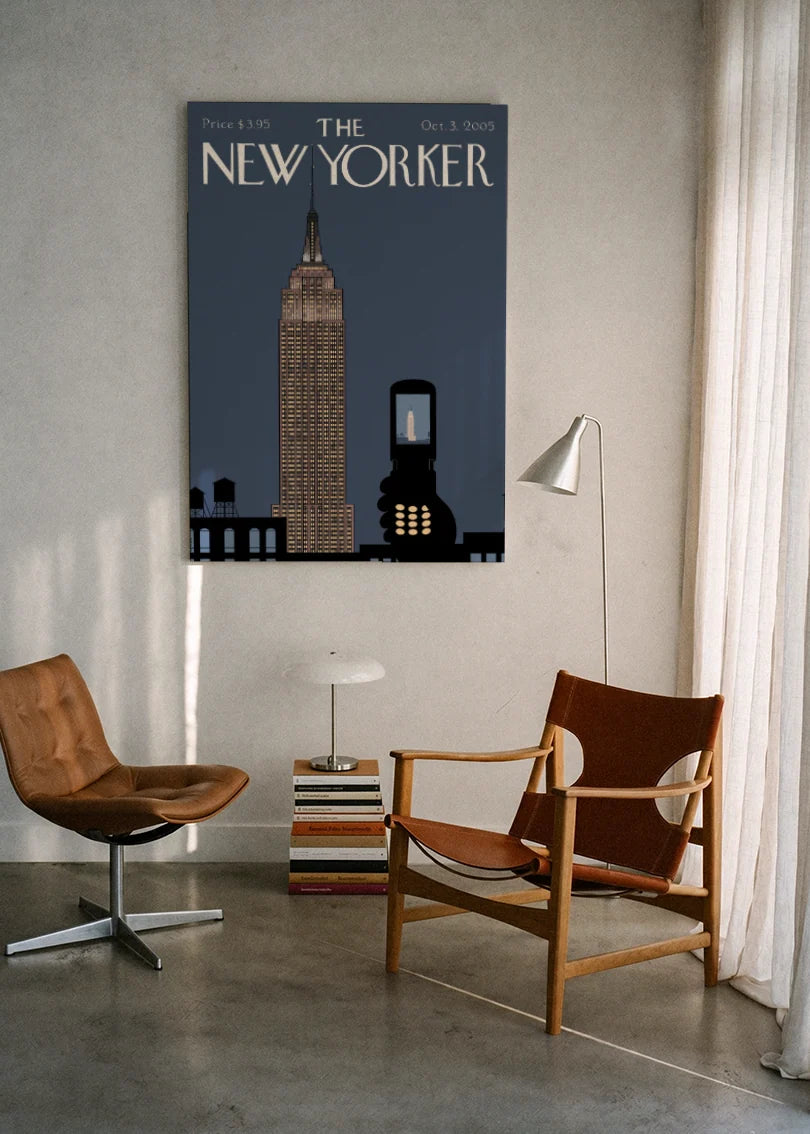 Akustikbillede med The NewYorker-motiv nr. 30 – i lyst rum
