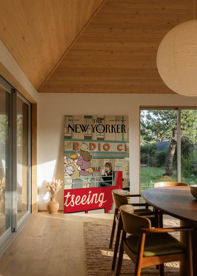 Akustikbillede med The NewYorker-motiv nr. 31 – i stuen