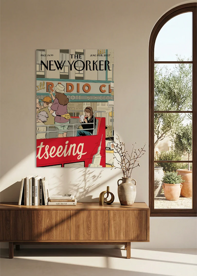 Akustikbillede med The NewYorker-motiv nr. 31 – i spisestuen