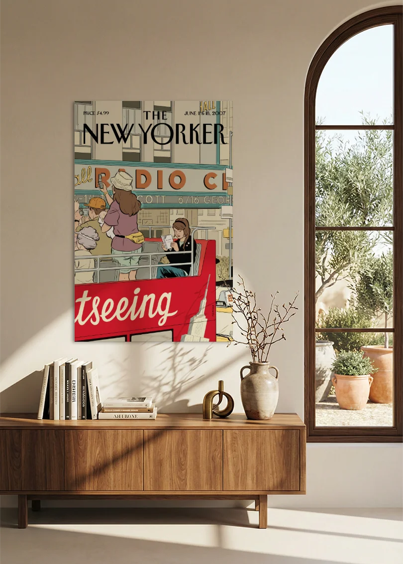 Akustikbillede med The NewYorker-motiv nr. 31 – i spisestuen