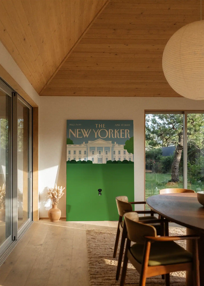 Akustikbillede med The NewYorker-motiv nr. 34 – i stuen