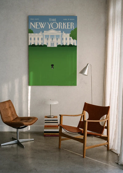 Akustikbillede med The NewYorker-motiv nr. 34 – i lyst rum