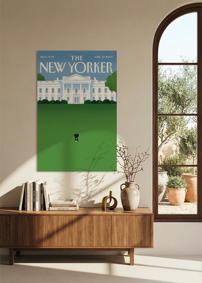 Akustikbillede med The NewYorker-motiv nr. 34 – i spisestuen