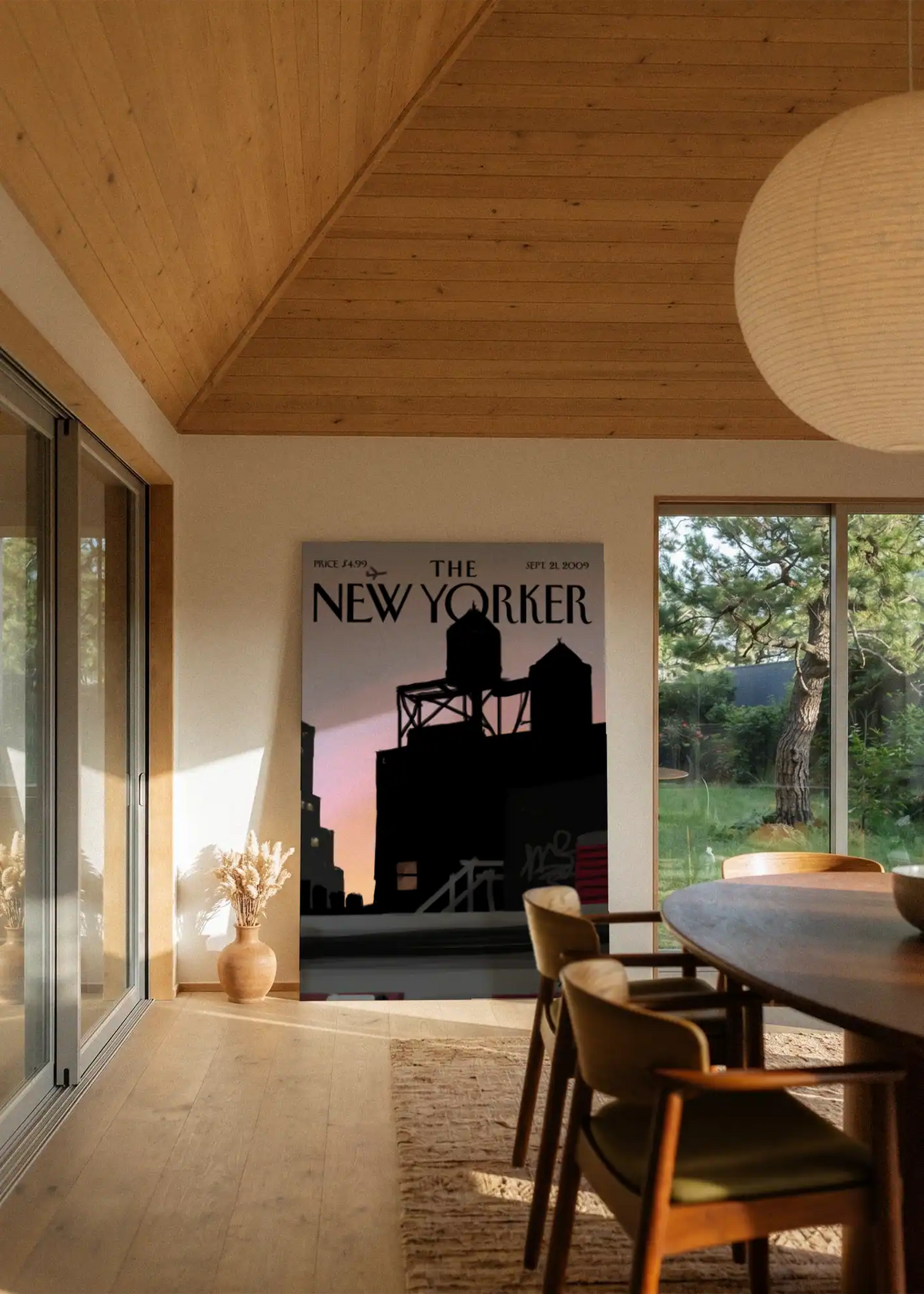 Akustikbillede med The NewYorker-motiv nr. 35 – i stuen