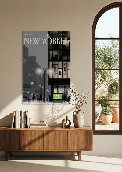 Akustikbillede med The NewYorker-motiv nr. 36 – i spisestuen
