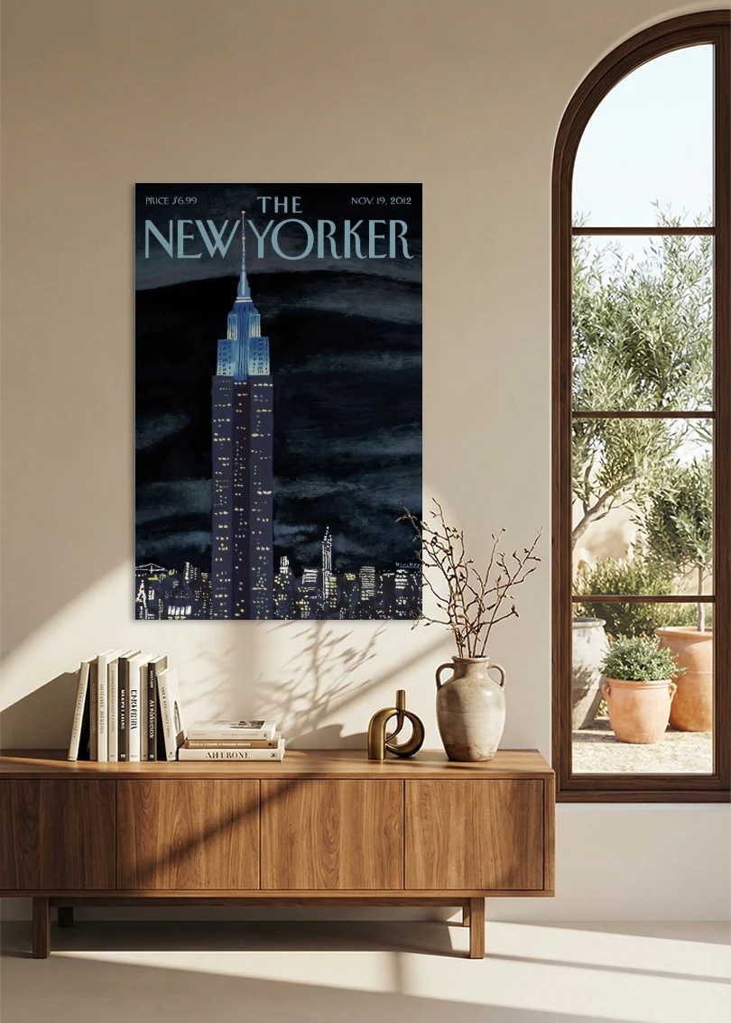 Akustikbillede med The NewYorker-motiv nr. 40 – i spisestuen