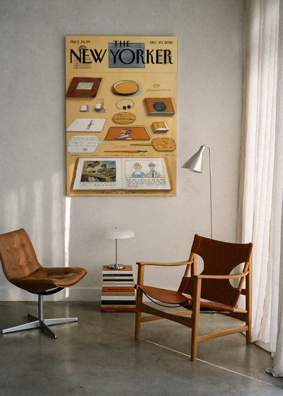 Akustikbillede med The NewYorker-motiv nr. 41 – i lyst rum