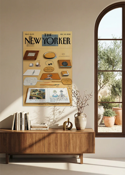 Akustikbillede med The NewYorker-motiv nr. 41 – i spisestuen
