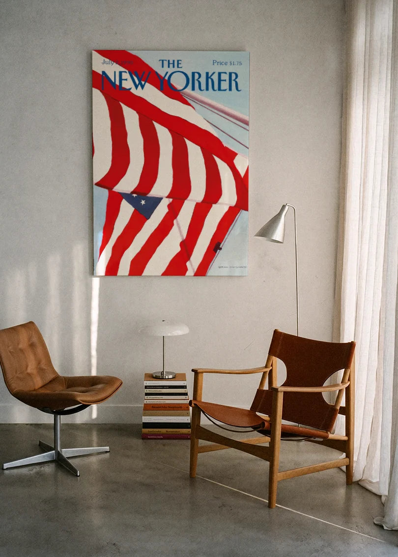 Akustikbillede med The NewYorker-motiv nr. 45 – i lyst rum
