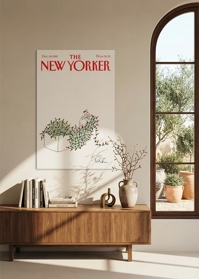 Akustikbillede med The NewYorker-motiv nr. 46 – i spisestuen