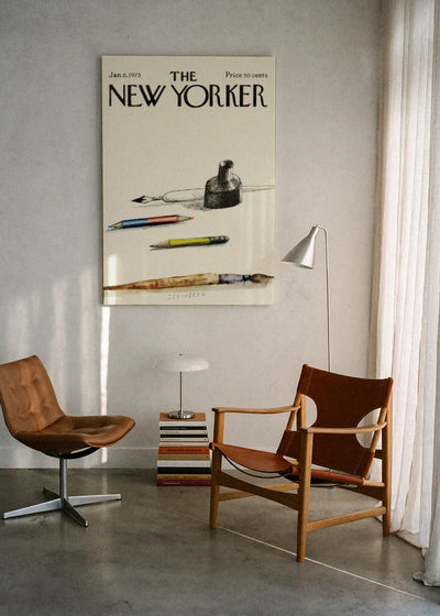 Akustikbillede med The NewYorker-motiv nr. 49 – i lyst rum