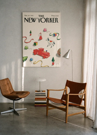 Akustikbillede med The NewYorker-motiv nr. 50 – i lyst rum