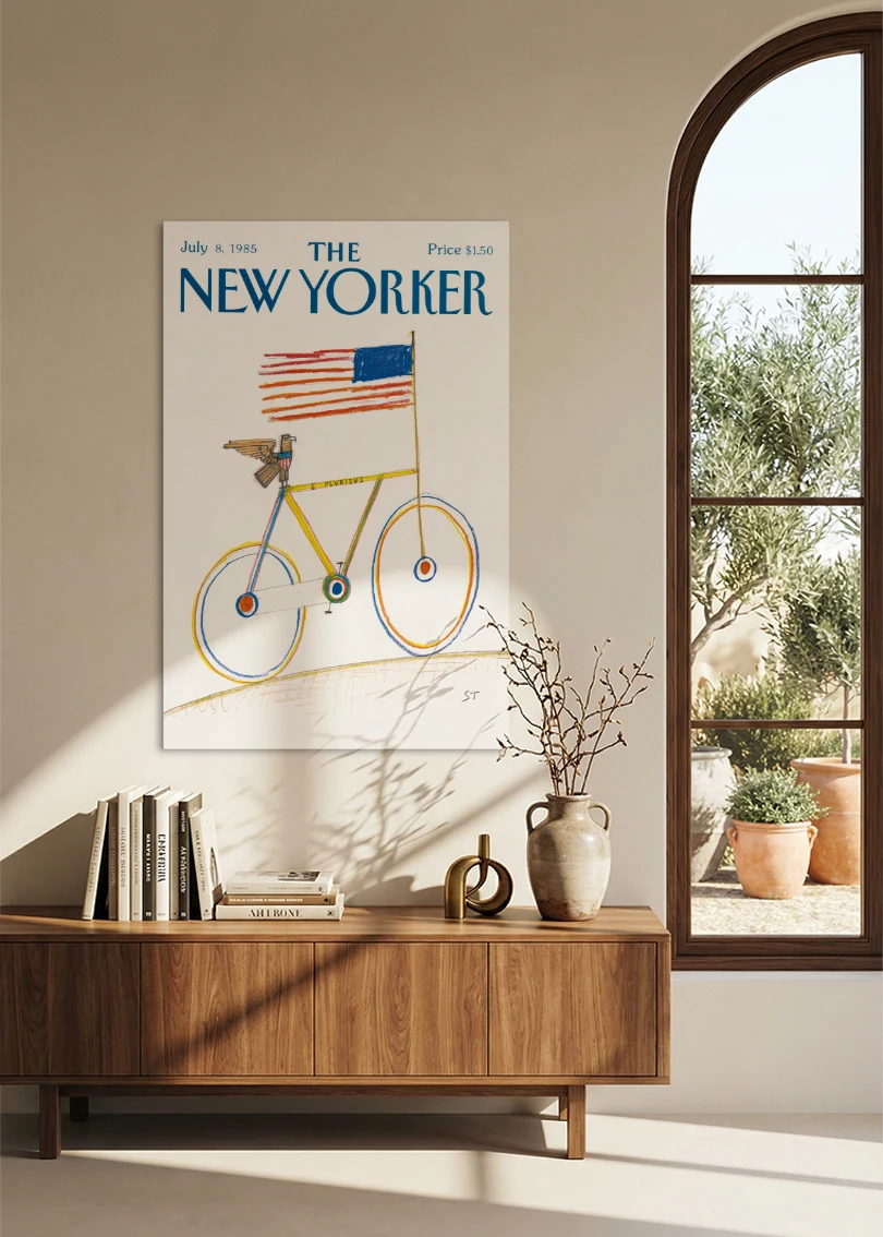 Akustikbillede med The NewYorker-motiv nr. 51 – i spisestuen
