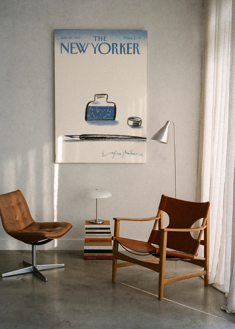 Akustikbillede med The NewYorker-motiv nr. 52 – i lyst rum