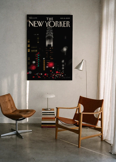Akustikbillede med The NewYorker-motiv nr. 43 – i lyst rum