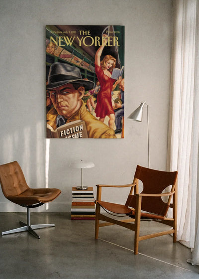 Akustikbillede med The NewYorker-motiv nr. 55 – i lyst rum