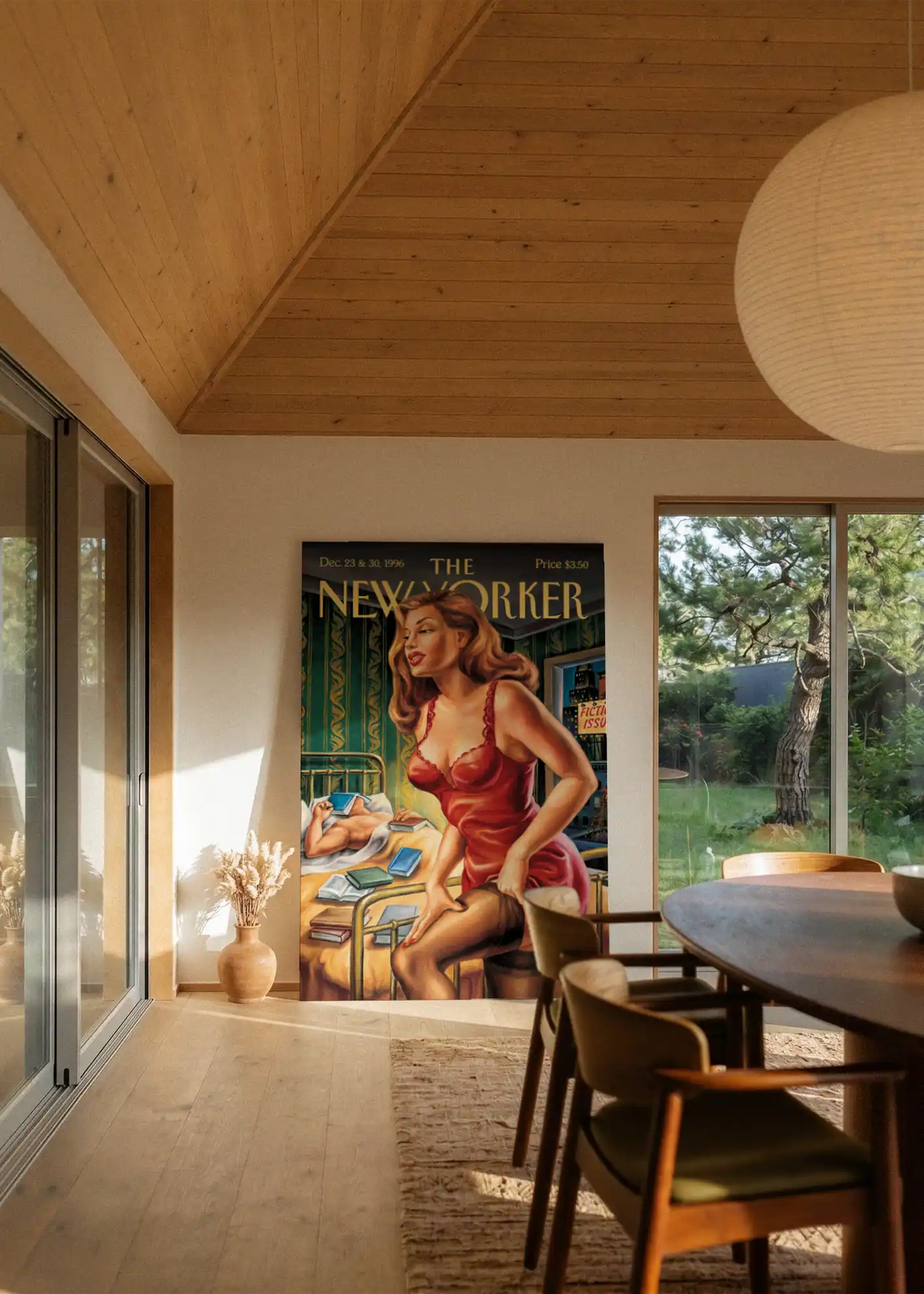 Akustikbillede med The NewYorker-motiv nr. 56 – i stuen
