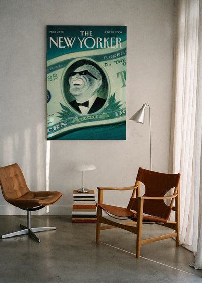 Akustikbillede med The NewYorker-motiv nr. 58 – i lyst rum