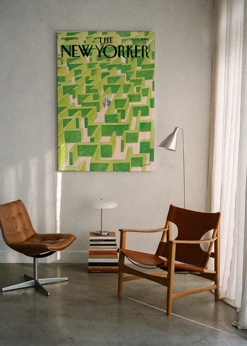 Akustikbillede med The NewYorker-motiv nr. 59 – i lyst rum
