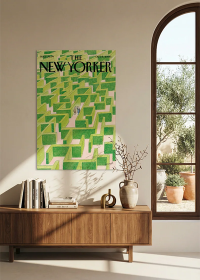 Akustikbillede med The NewYorker-motiv nr. 59 – i spisestuen