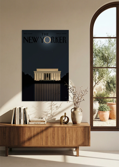 Akustikbillede med The NewYorker-motiv nr. 60 – i spisestuen
