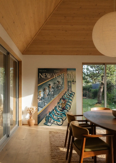 Akustikbillede med The NewYorker-motiv nr. 61 – i stuen
