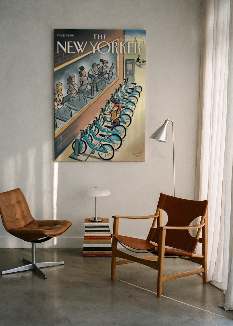 Akustikbillede med The NewYorker-motiv nr. 61 – i lyst rum