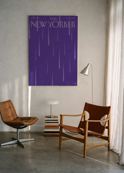 Akustikbillede med The NewYorker-motiv nr. 62 – i lyst rum
