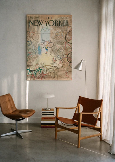 Akustikbillede med The NewYorker-motiv nr. 63 – i lyst rum