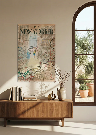 Akustikbillede med The NewYorker-motiv nr. 63 – i spisestuen