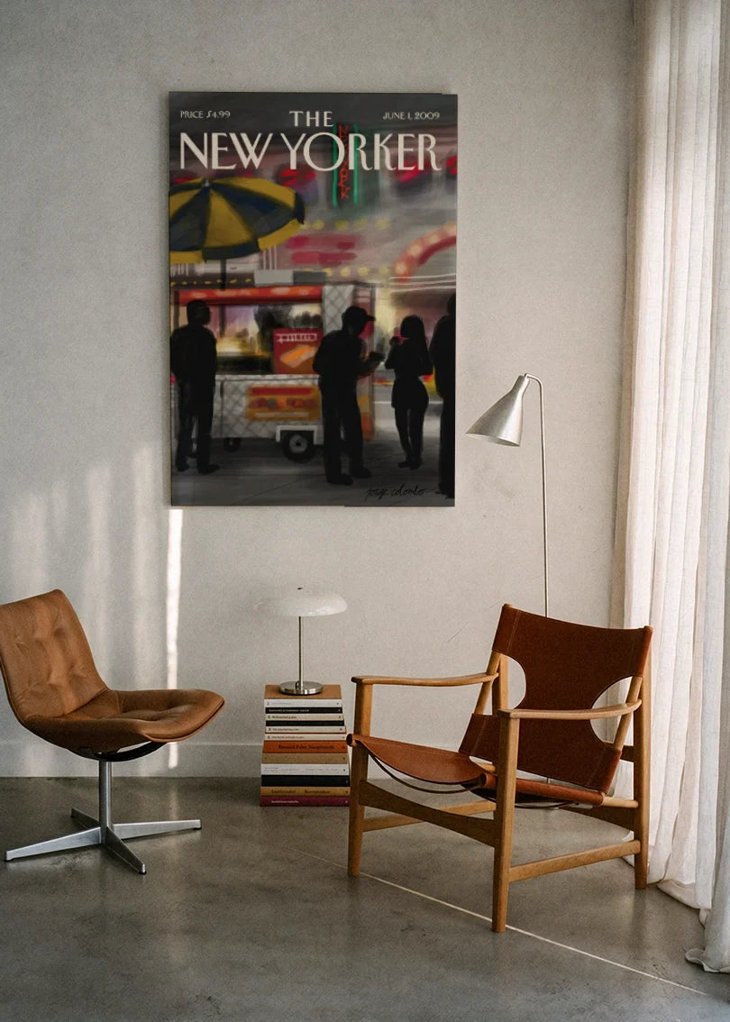 Akustikbillede med The NewYorker-motiv nr. 54 – i lyst rum