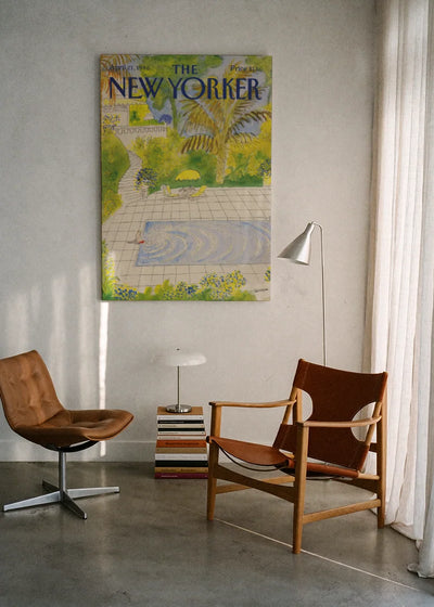 Akustikbillede med The NewYorker-motiv nr. 68 – i lyst rum