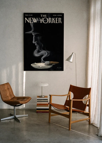 Akustikbillede med The NewYorker-motiv nr. 71 – i lyst rum