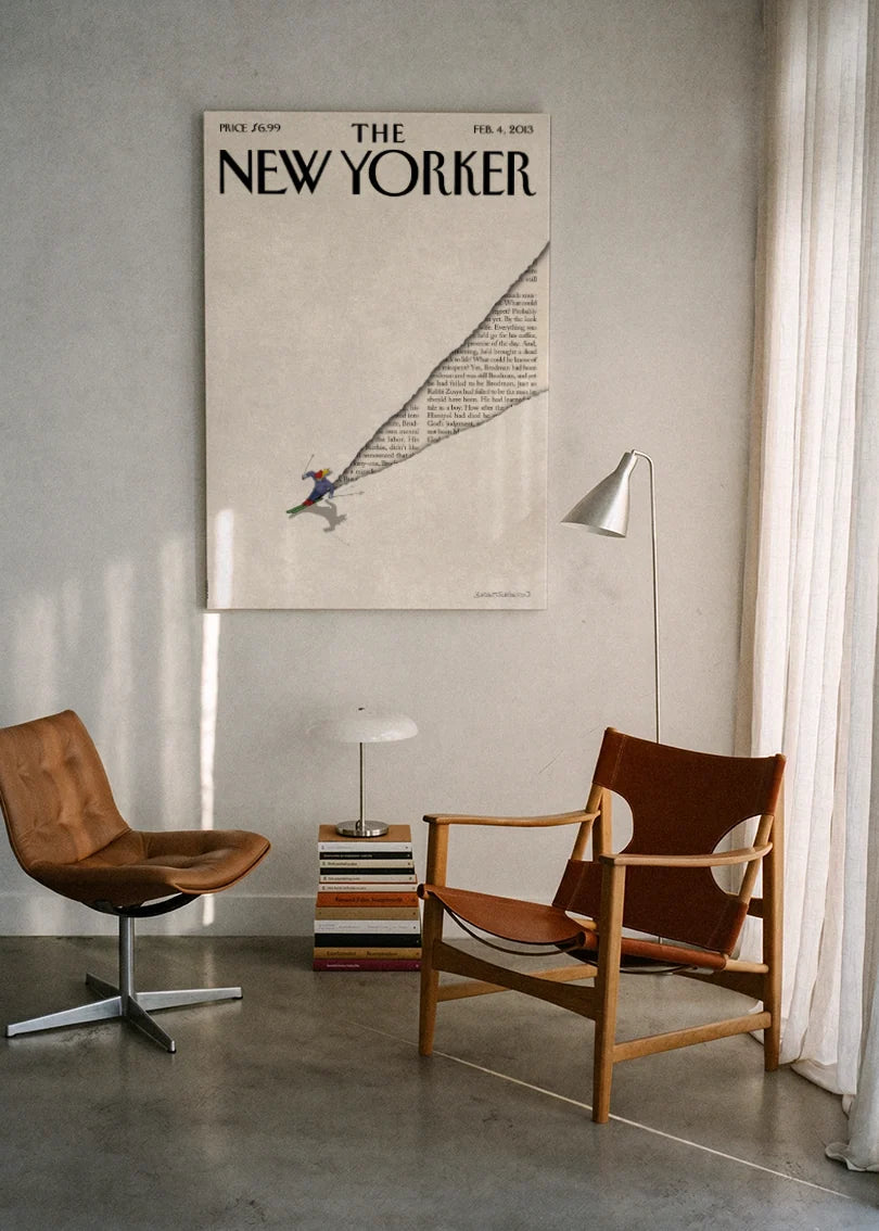 Akustikbillede med The NewYorker-motiv nr. 74 – i lyst rum