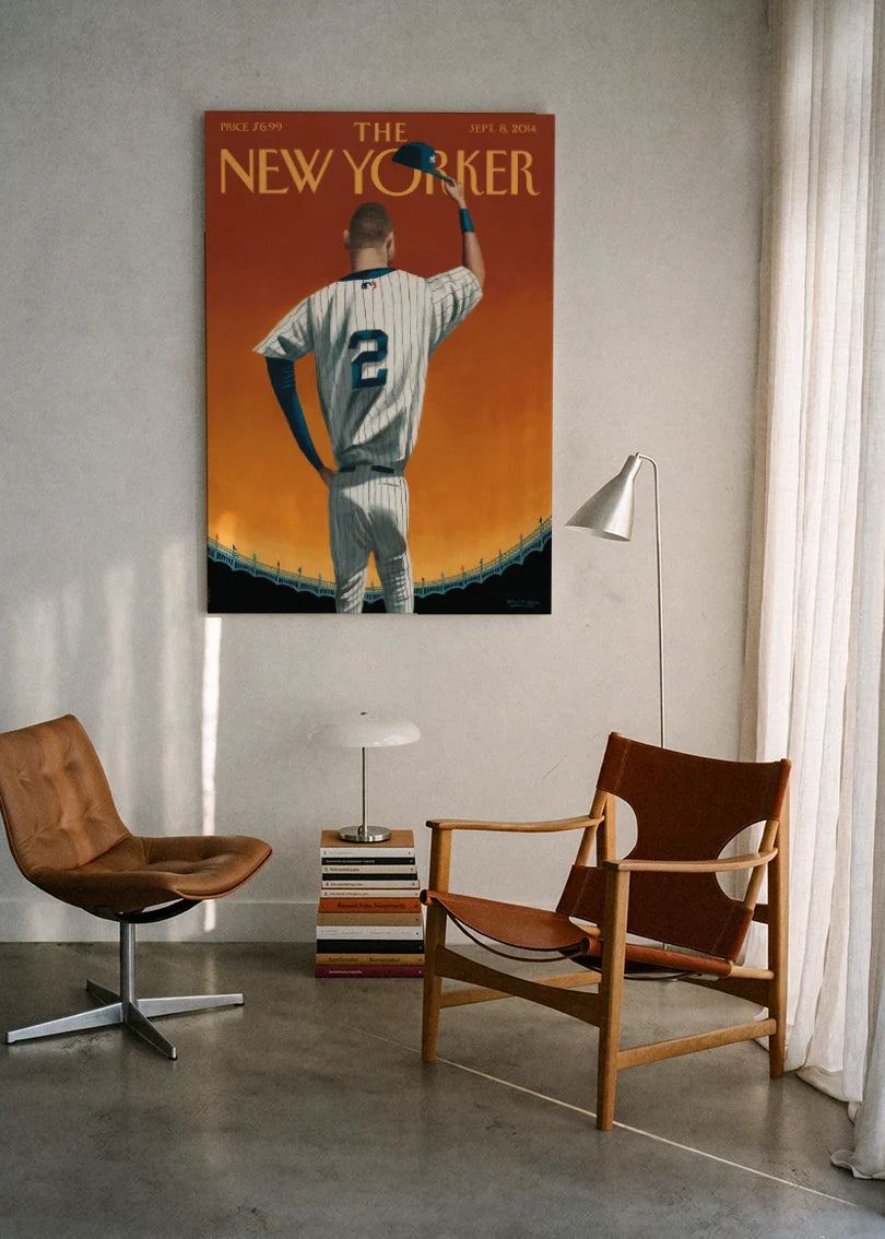 Akustikbillede med The NewYorker-motiv nr. 75 – i lyst rum