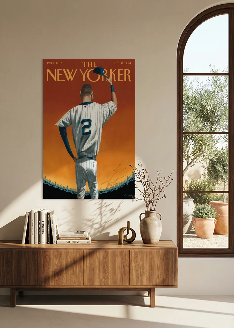 Akustikbillede med The NewYorker-motiv nr. 75 – i spisestuen