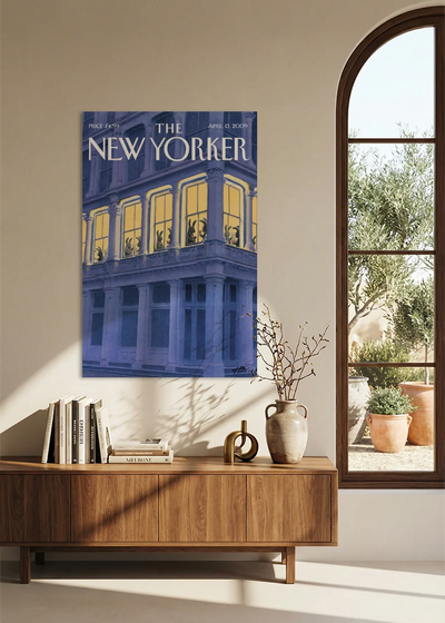 Akustikbillede med The NewYorker-motiv nr. 65 – i spisestuen
