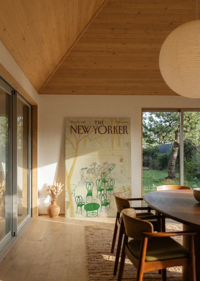 Akustikbillede med The NewYorker-motiv nr. 79 – i stuen