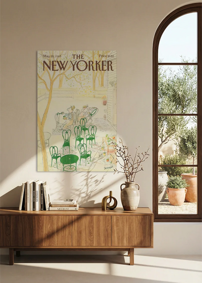 Akustikbillede med The NewYorker-motiv nr. 79 – i spisestuen