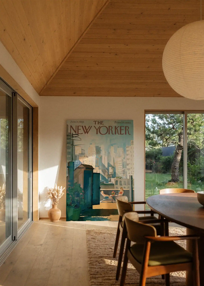 Akustikbillede med The NewYorker-motiv nr. 81 – i stuen