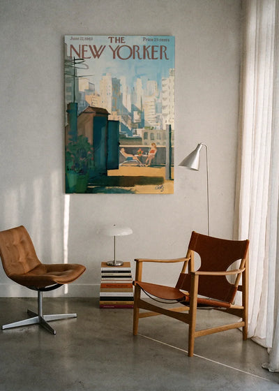 Akustikbillede med The NewYorker-motiv nr. 81 – i lyst rum