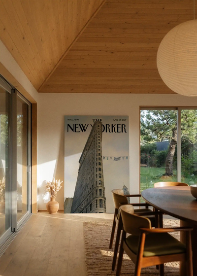 Akustikbillede med The NewYorker-motiv nr. 82 – i stuen