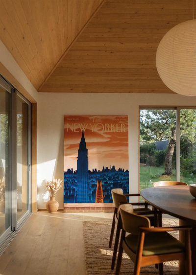 Akustikbillede med The NewYorker-motiv nr. 76 – i stuen