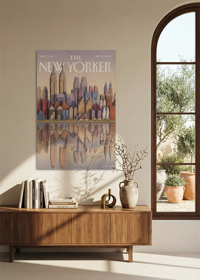 Akustikbillede med The NewYorker-motiv nr. 88 – i spisestuen
