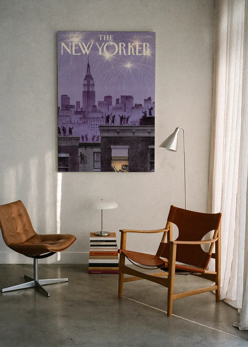 Akustikbillede med The NewYorker-motiv nr. 90 – i lyst rum