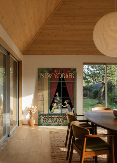 Akustikbillede med The NewYorker-motiv nr. 91 – i stuen