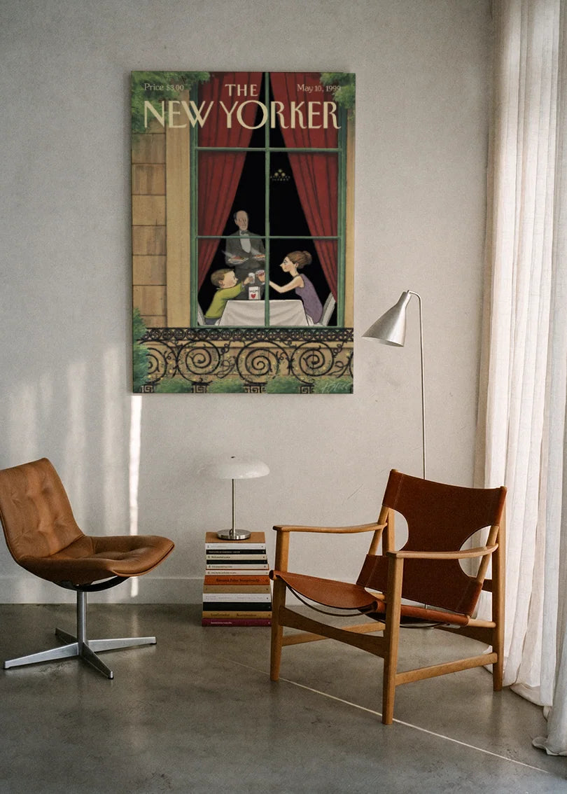 Akustikbillede med The NewYorker-motiv nr. 91 – i lyst rum