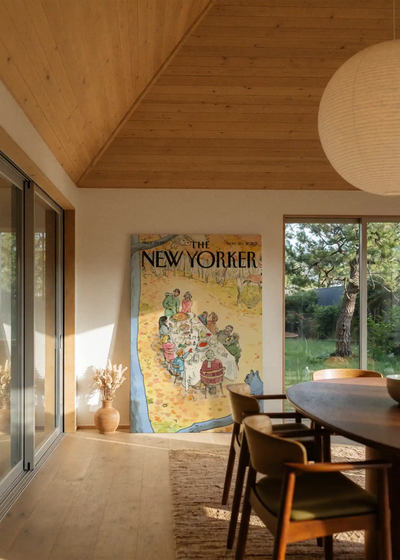 Akustikbillede med The NewYorker-motiv nr. 92 – i stuen