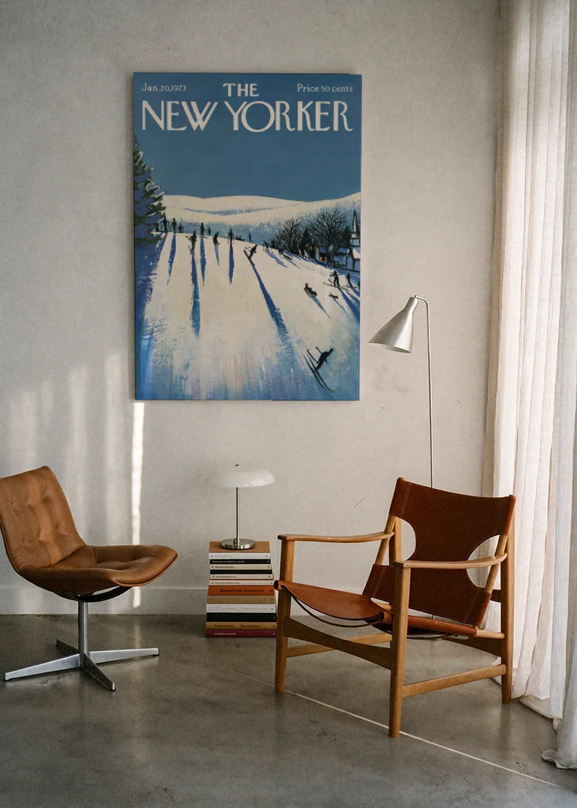 Akustikbillede med The NewYorker-motiv nr. 93 – i lyst rum