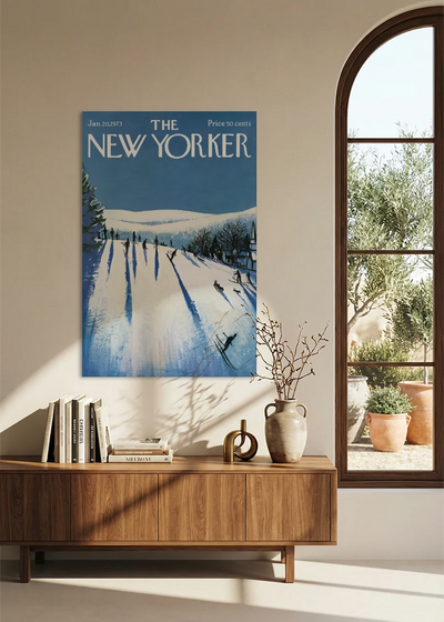 Akustikbillede med The NewYorker-motiv nr. 93 – i spisestuen